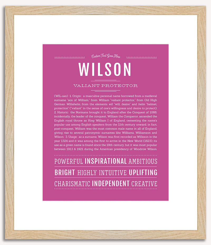 Wilson | Name Art Print