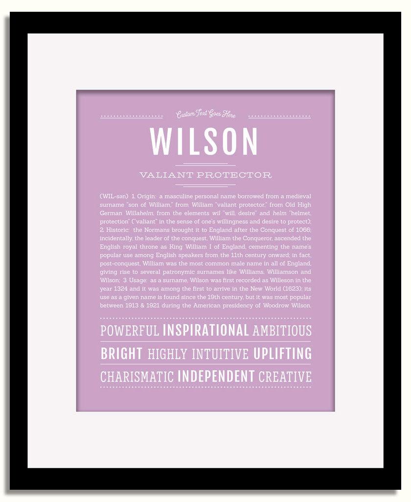 Frame Options | Lilac | Black Frame, Matted