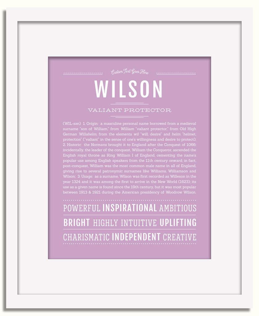 Frame Options | Lilac | White Frame, Matted