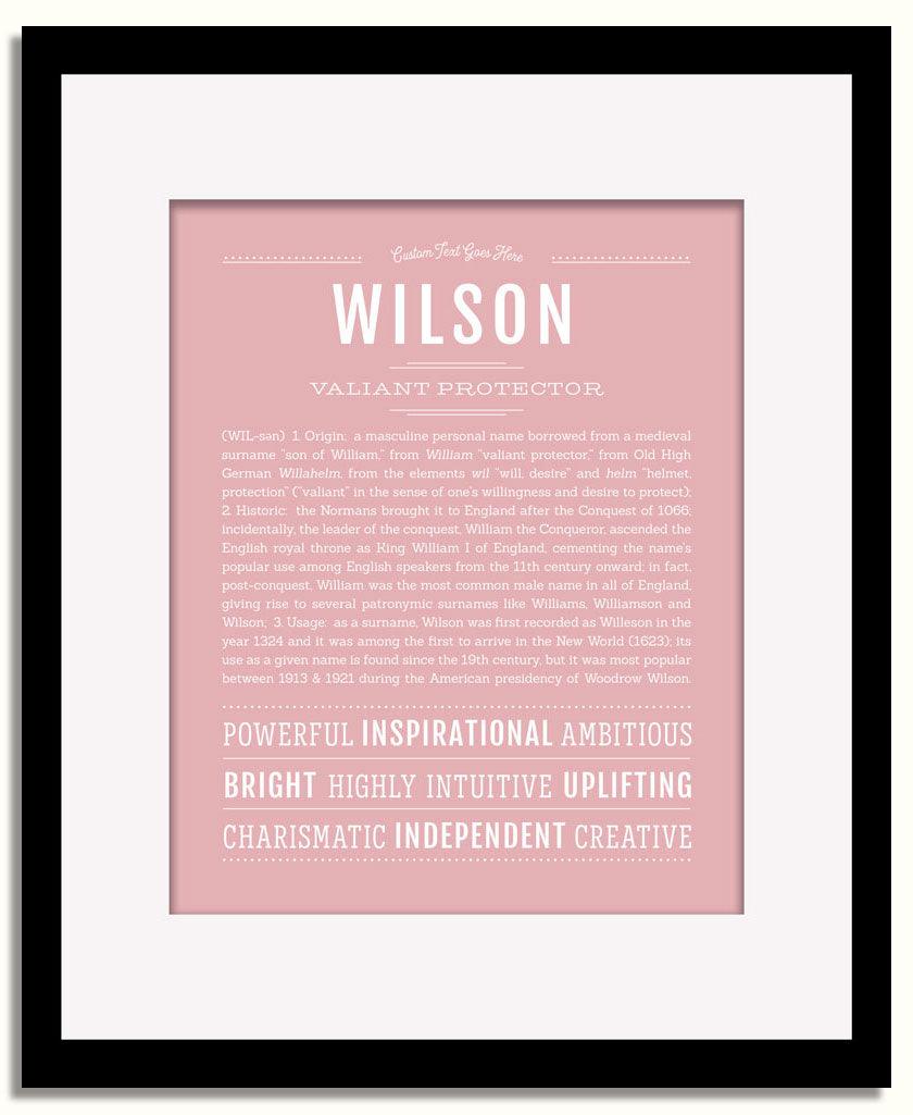 Frame Options | Dusty Rose | Black Frame, Matted