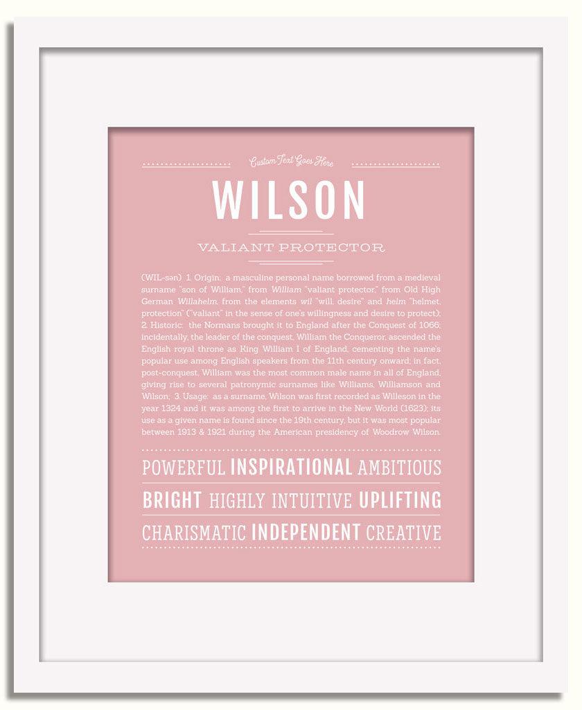 Frame Options | Dusty Rose | White Frame, Matted