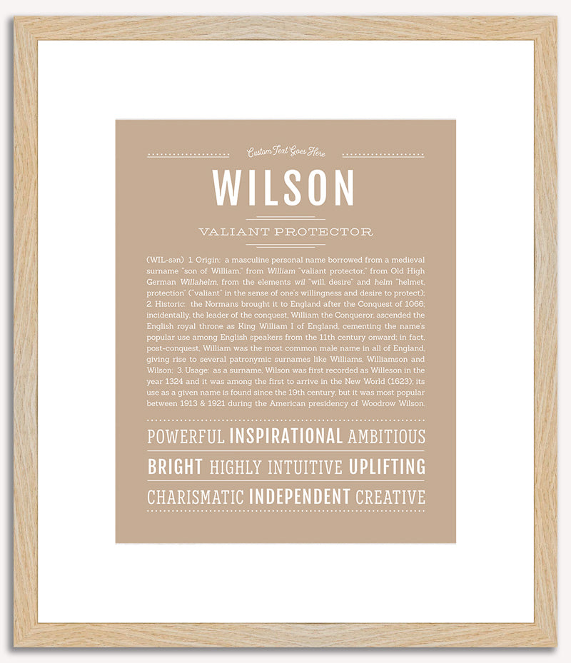 Wilson | Name Art Print