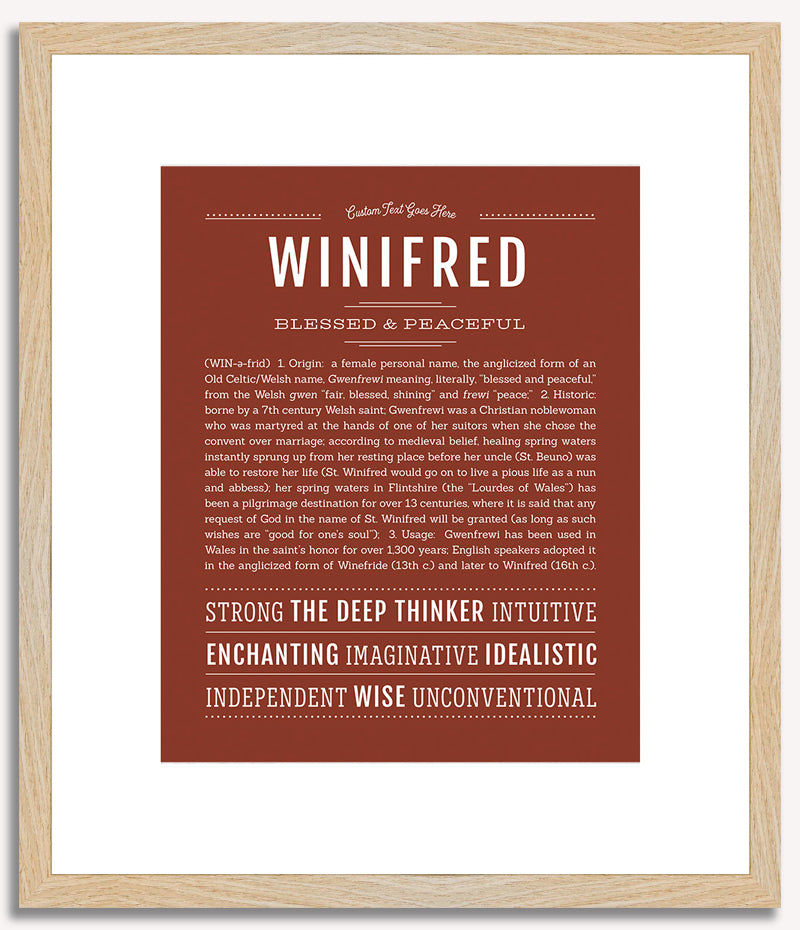 Winifred | Name Art Print