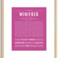 Winifred | Name Art Print