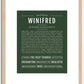 Winifred | Name Art Print