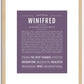 Winifred | Name Art Print