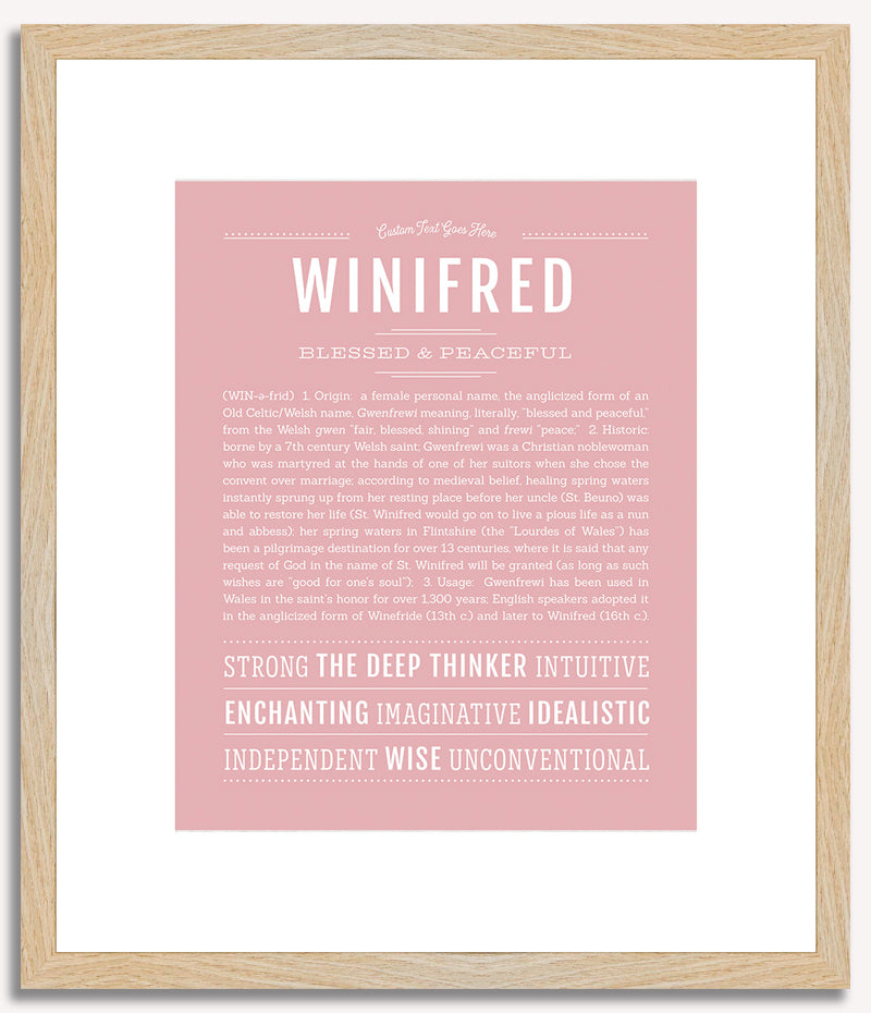 Winifred | Name Art Print