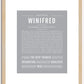 Winifred | Name Art Print