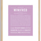 Winifred | Name Art Print