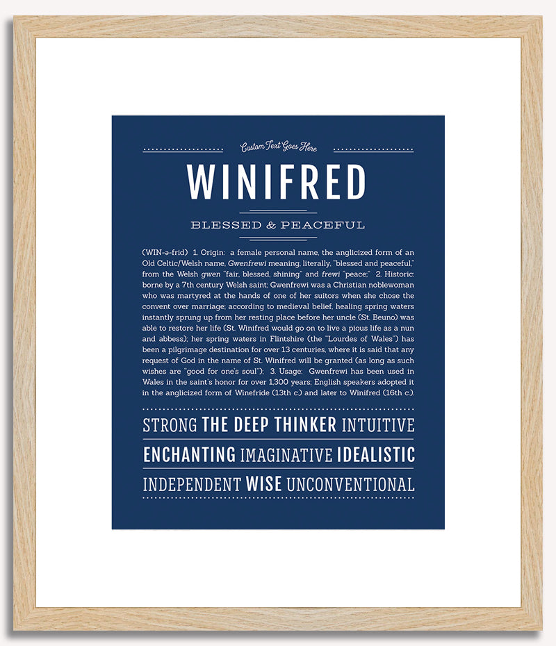 Winifred | Name Art Print