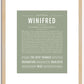 Winifred | Name Art Print