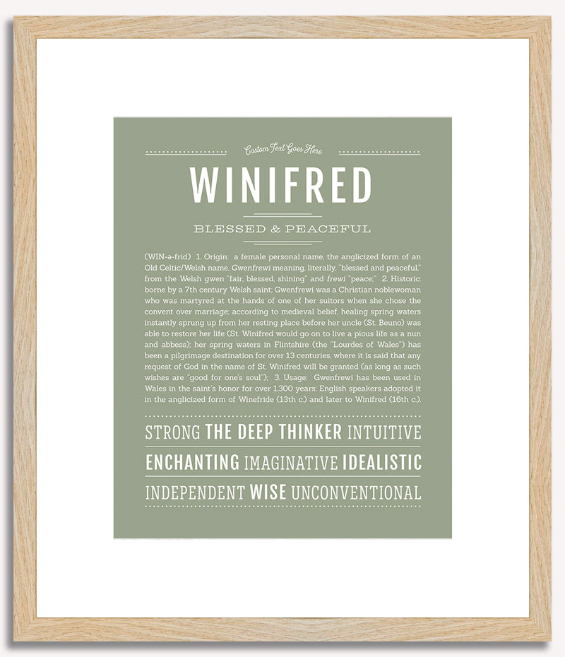 Winifred | Name Art Print