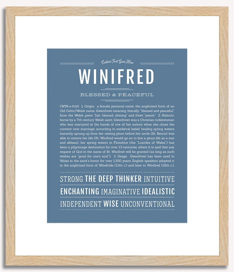 Winifred | Name Art Print