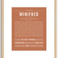 Winifred | Name Art Print