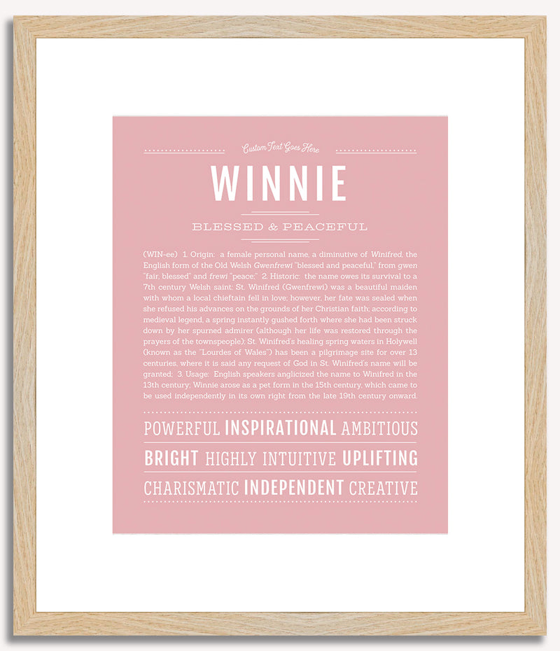 Winnie | Name Art Print