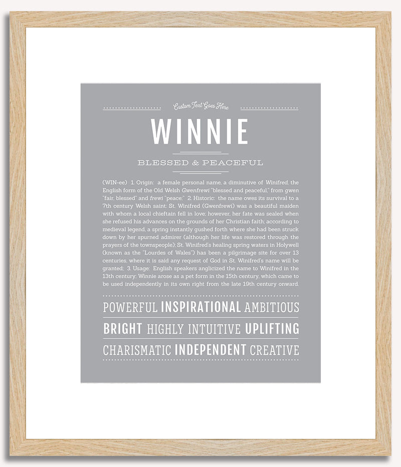 Winnie | Name Art Print