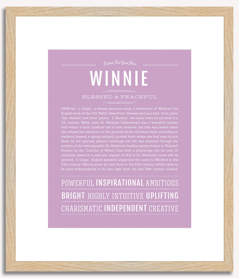 Winnie | Name Art Print