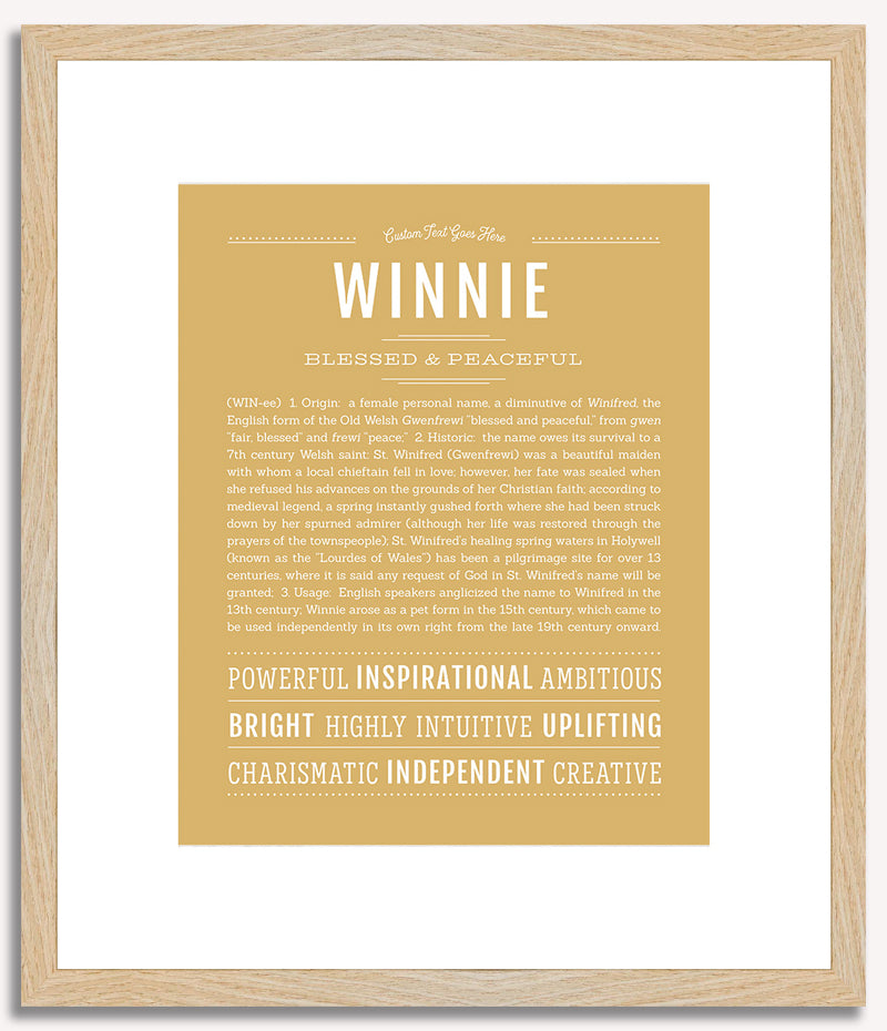 Winnie | Name Art Print