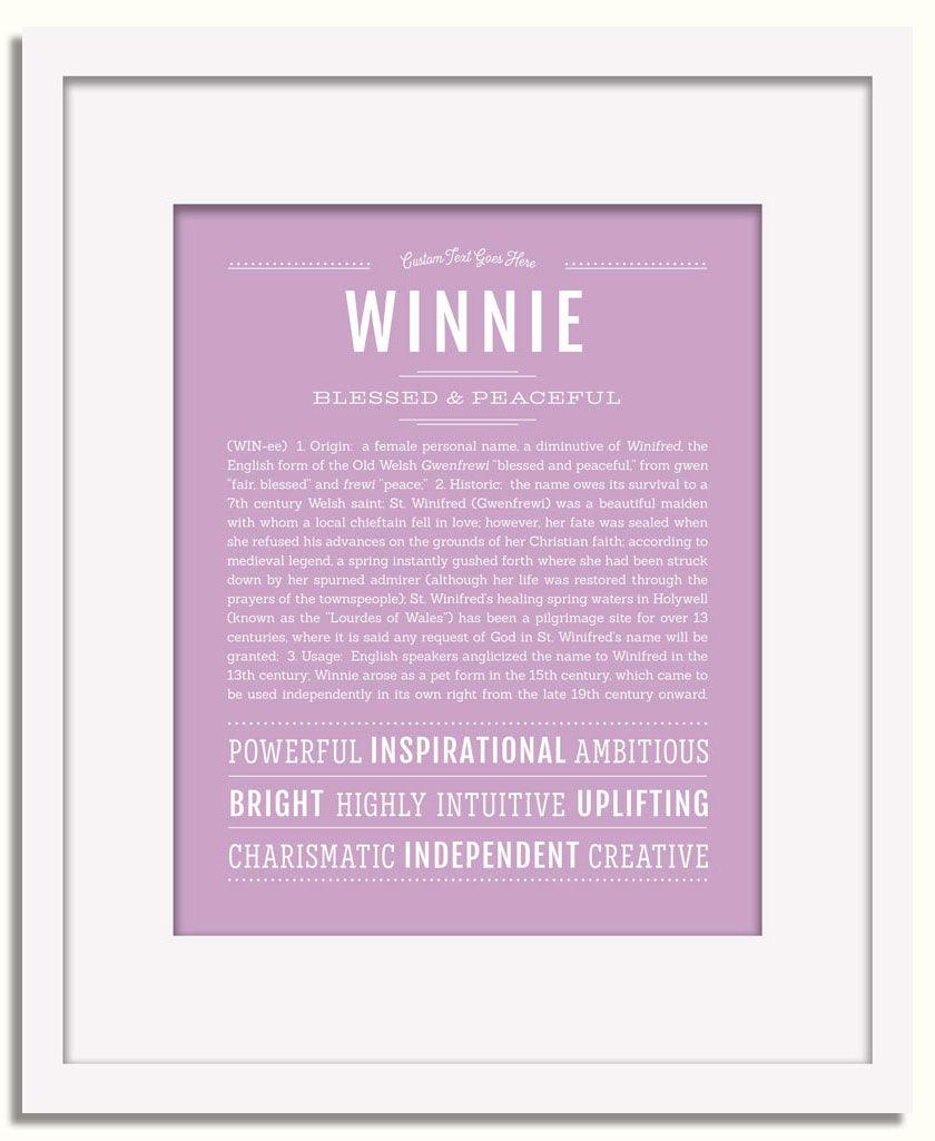 Frame Options | Lilac | White Frame, Matted