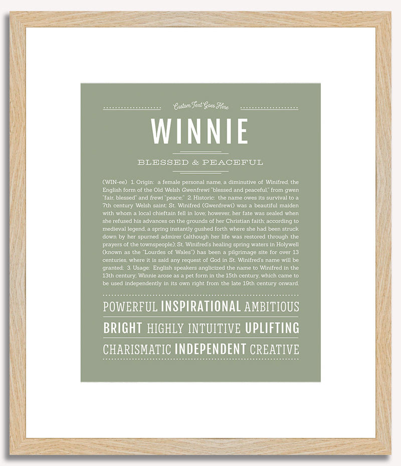 Winnie | Name Art Print