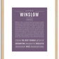 Winslow (male) | Name Art Print