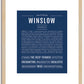 Winslow (male) | Name Art Print