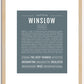 Winslow (male) | Name Art Print