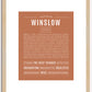 Winslow (male) | Name Art Print