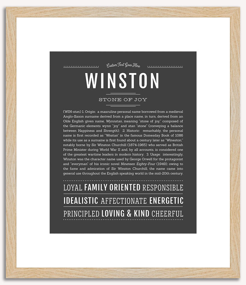 Winston | Name Art Print