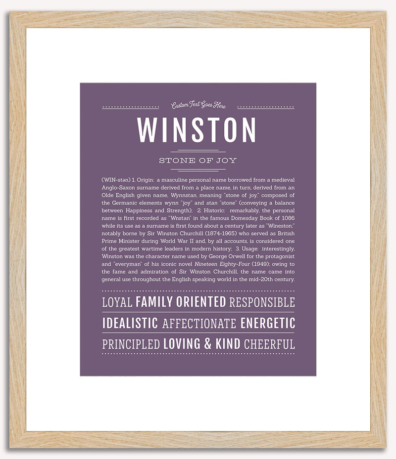 Winston | Name Art Print