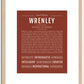 Wrenley | Name Art Print