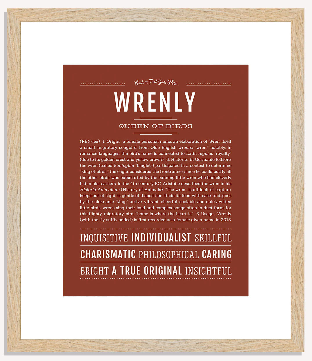 Wrenly | Name Art Print