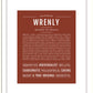 Wrenly | Name Art Print