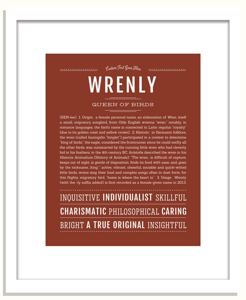 Wrenly | Name Art Print