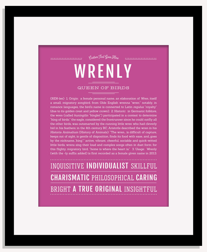 Wrenly | Name Art Print