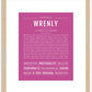 Wrenly | Name Art Print