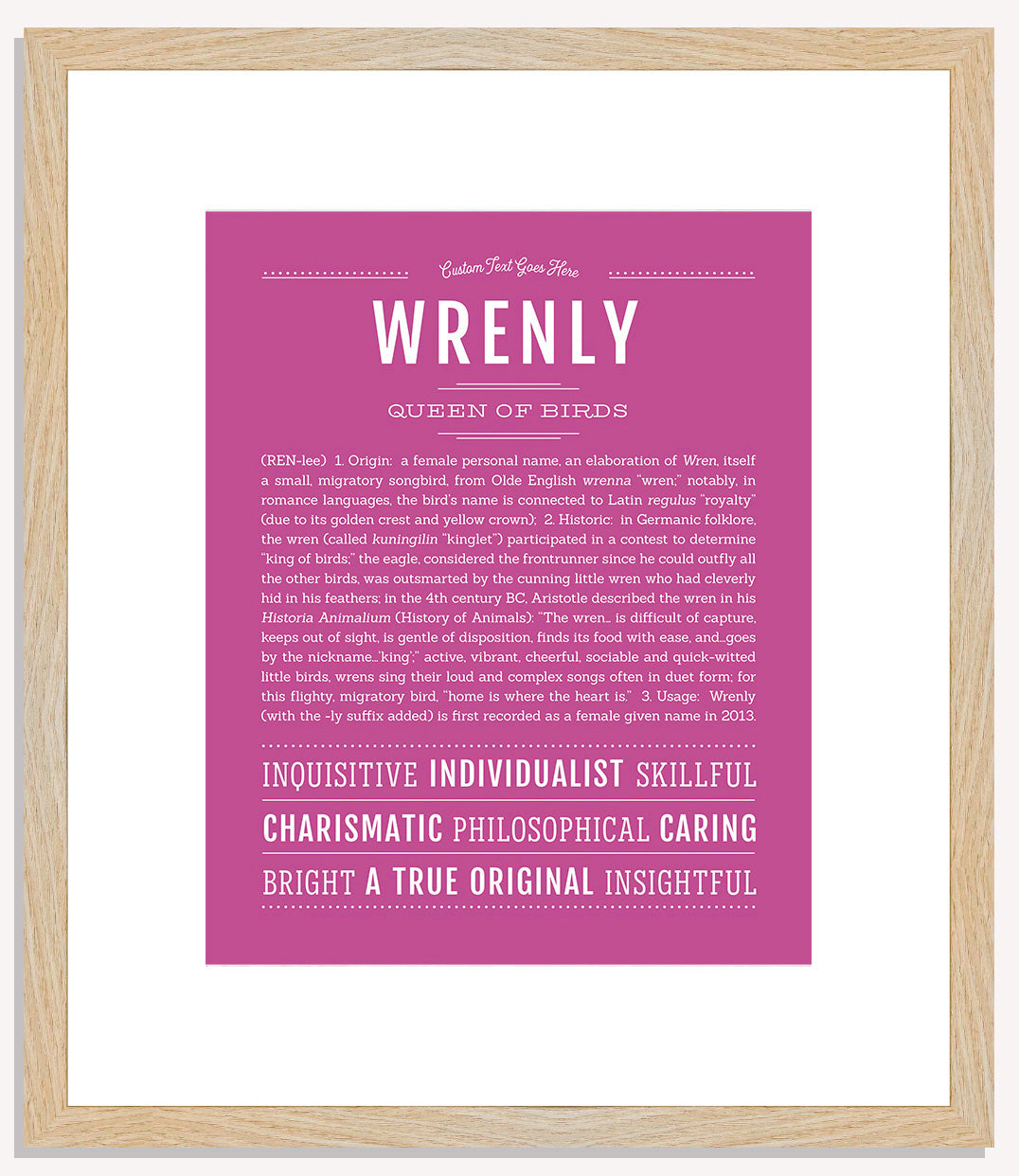 Wrenly | Name Art Print