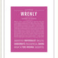 Wrenly | Name Art Print