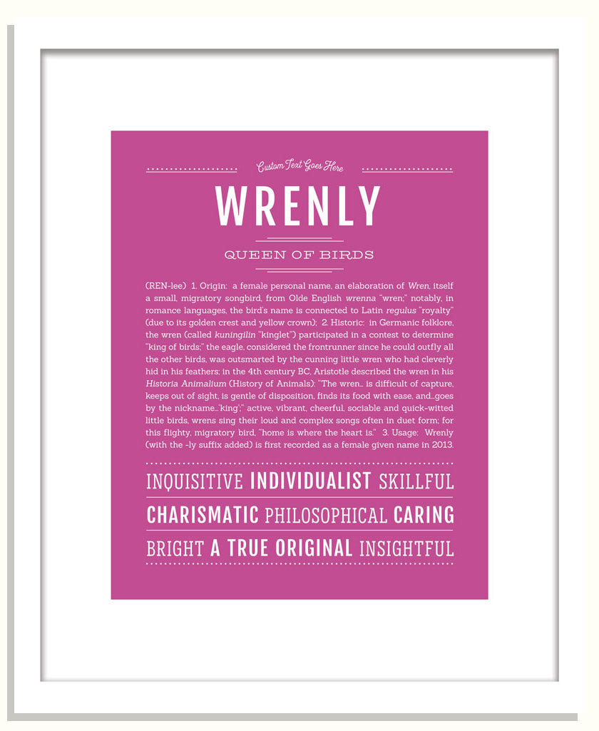 Wrenly | Name Art Print