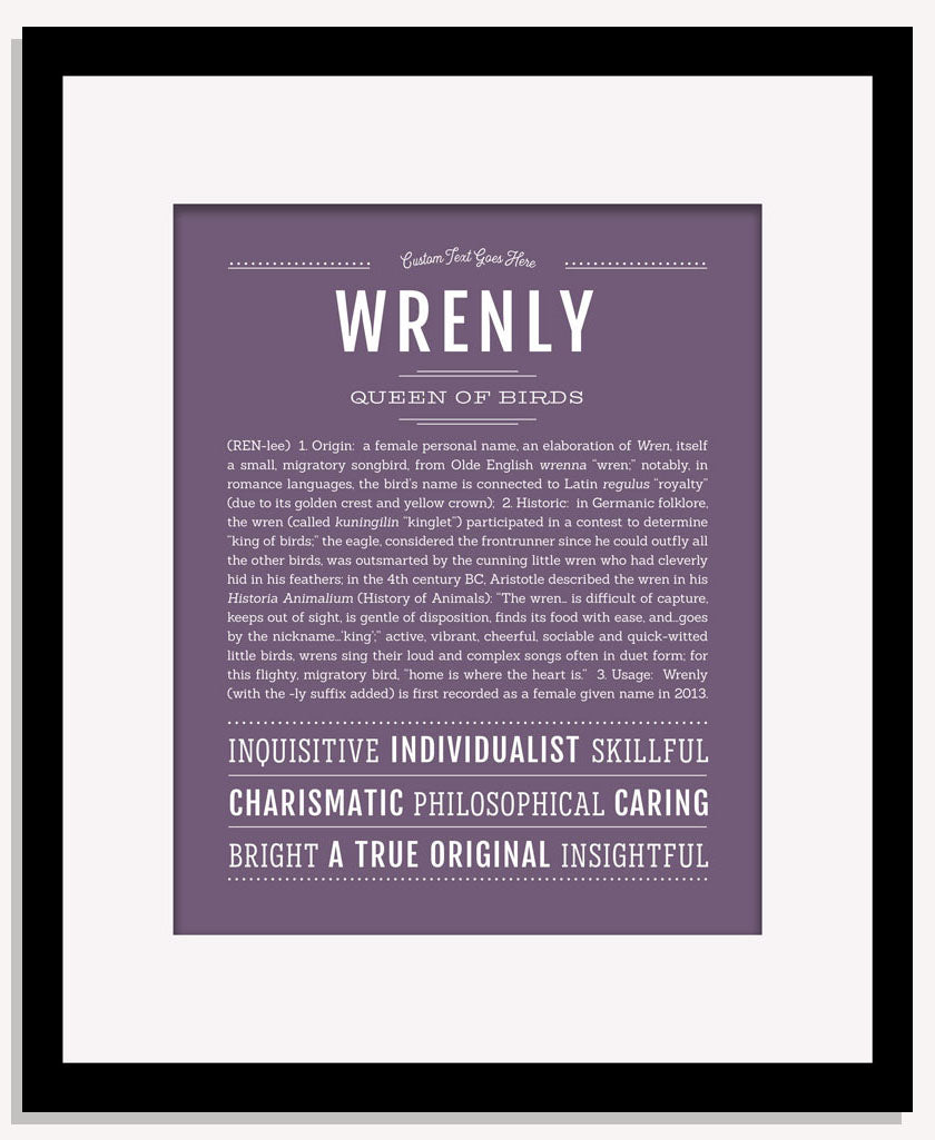 Wrenly | Name Art Print