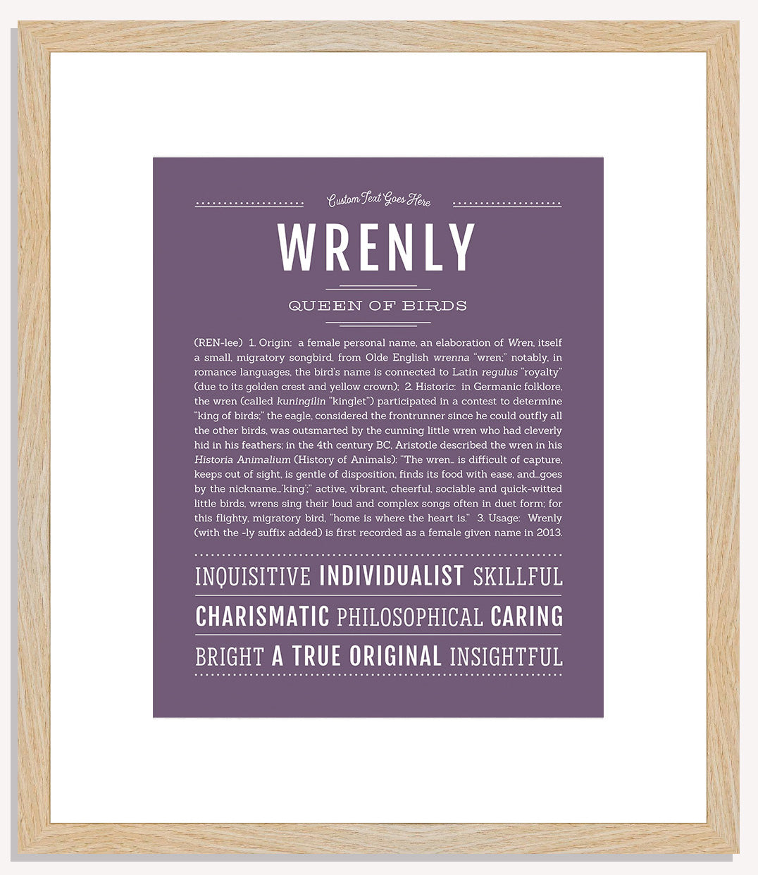 Wrenly | Name Art Print