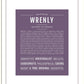 Wrenly | Name Art Print