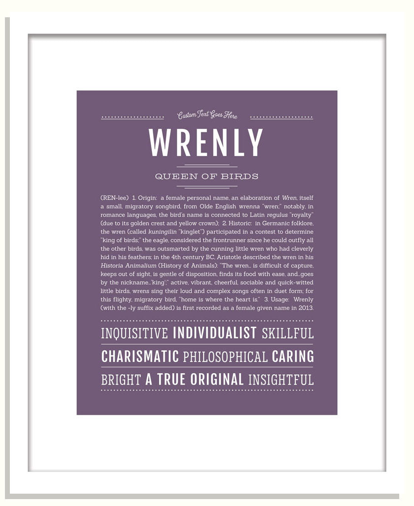 Wrenly | Name Art Print
