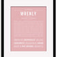 Wrenly | Name Art Print
