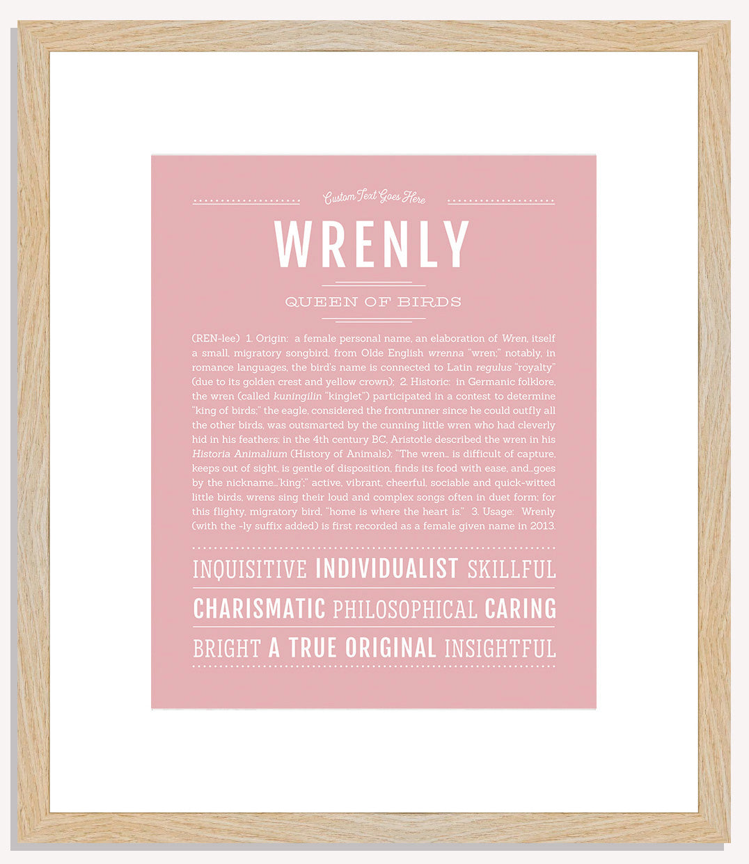 Wrenly | Name Art Print