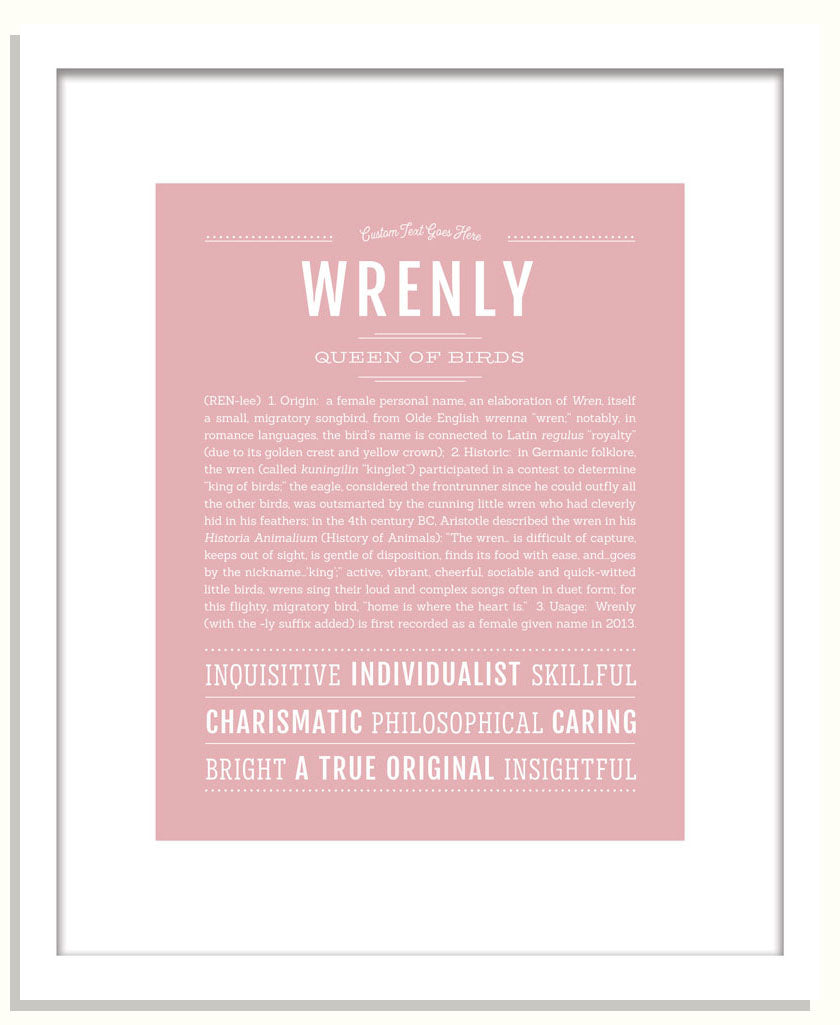 Wrenly | Name Art Print