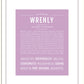 Wrenly | Name Art Print