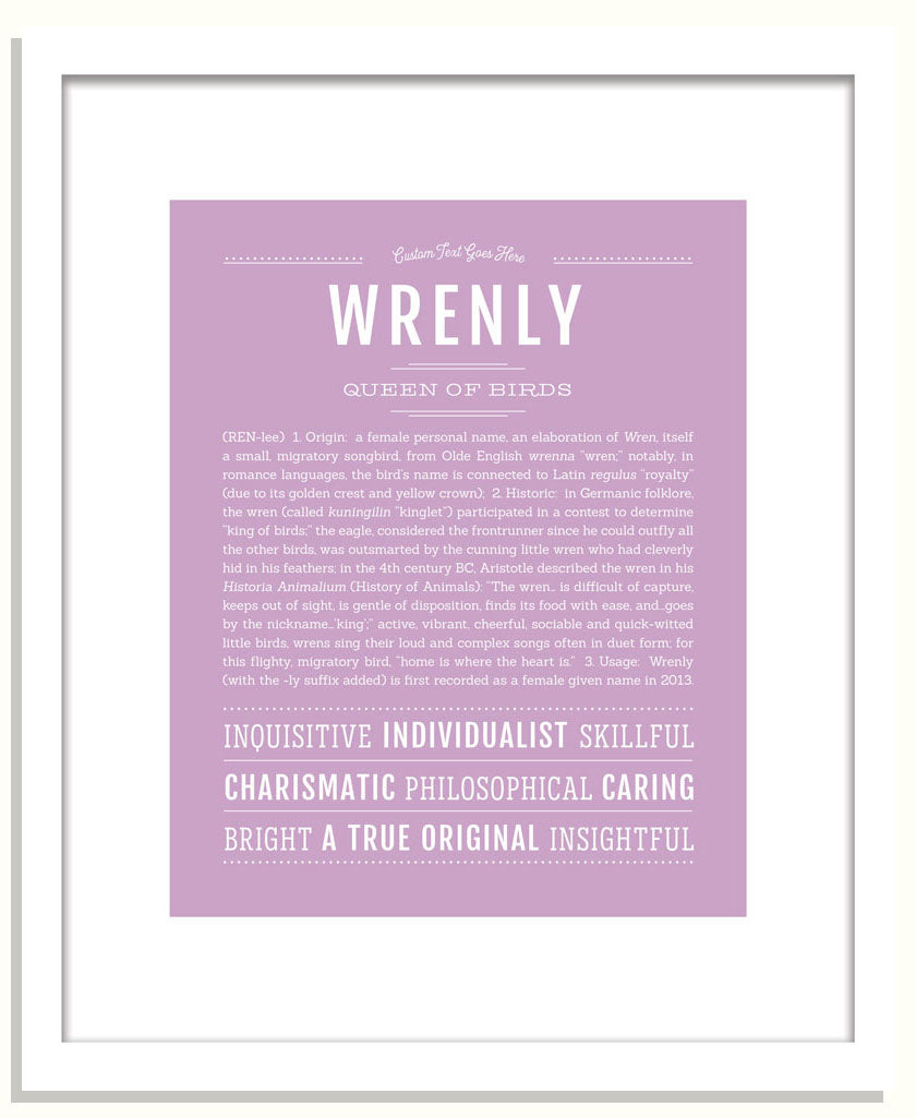 Wrenly | Name Art Print