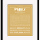 Wrenly | Name Art Print
