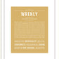 Wrenly | Name Art Print